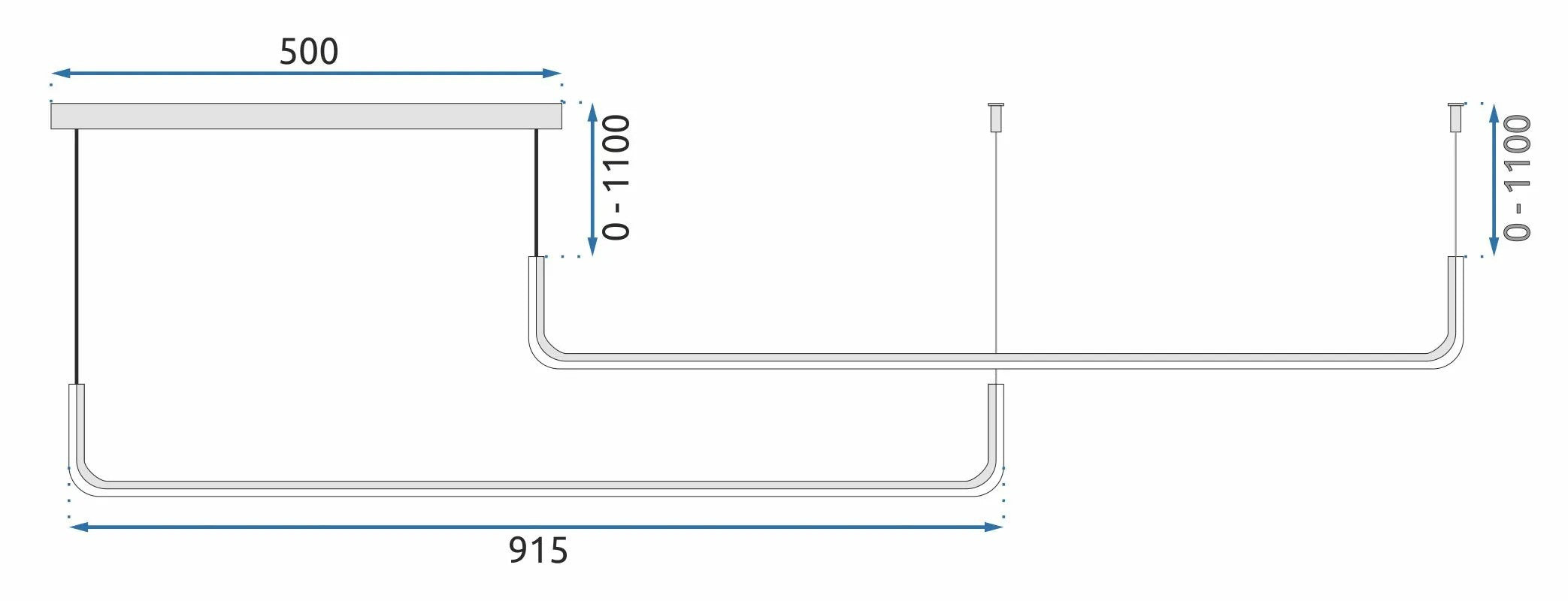 Lampa Sufitowa Wisząca Led APP980-CP 8
