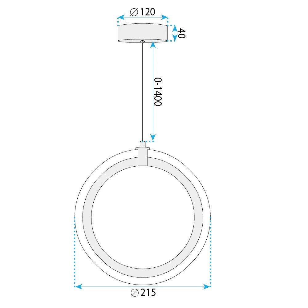 Lampa Sufitowa Wisząca LED LHJ126-W Chrom 8