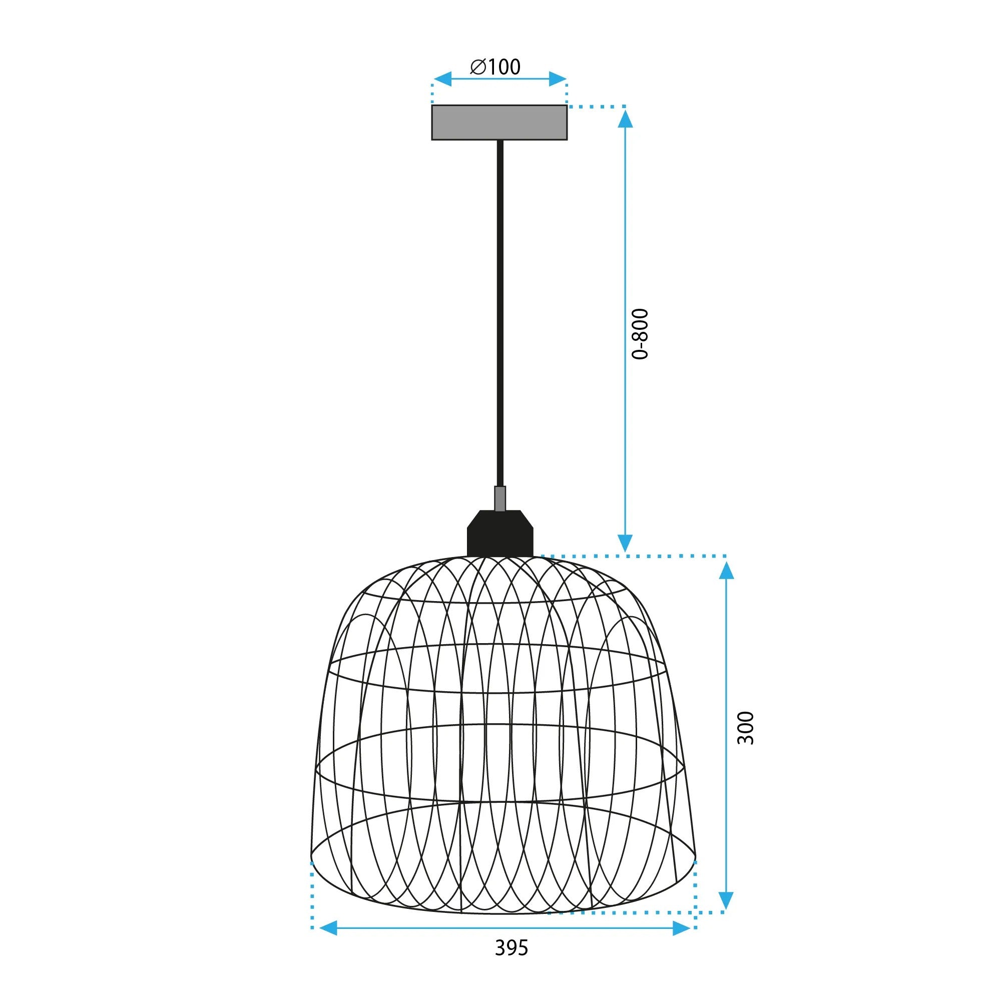 LAMPA SUFITOWA WISZĄCA NATURAL BOHO APP1352-1CP 40 Cm 8