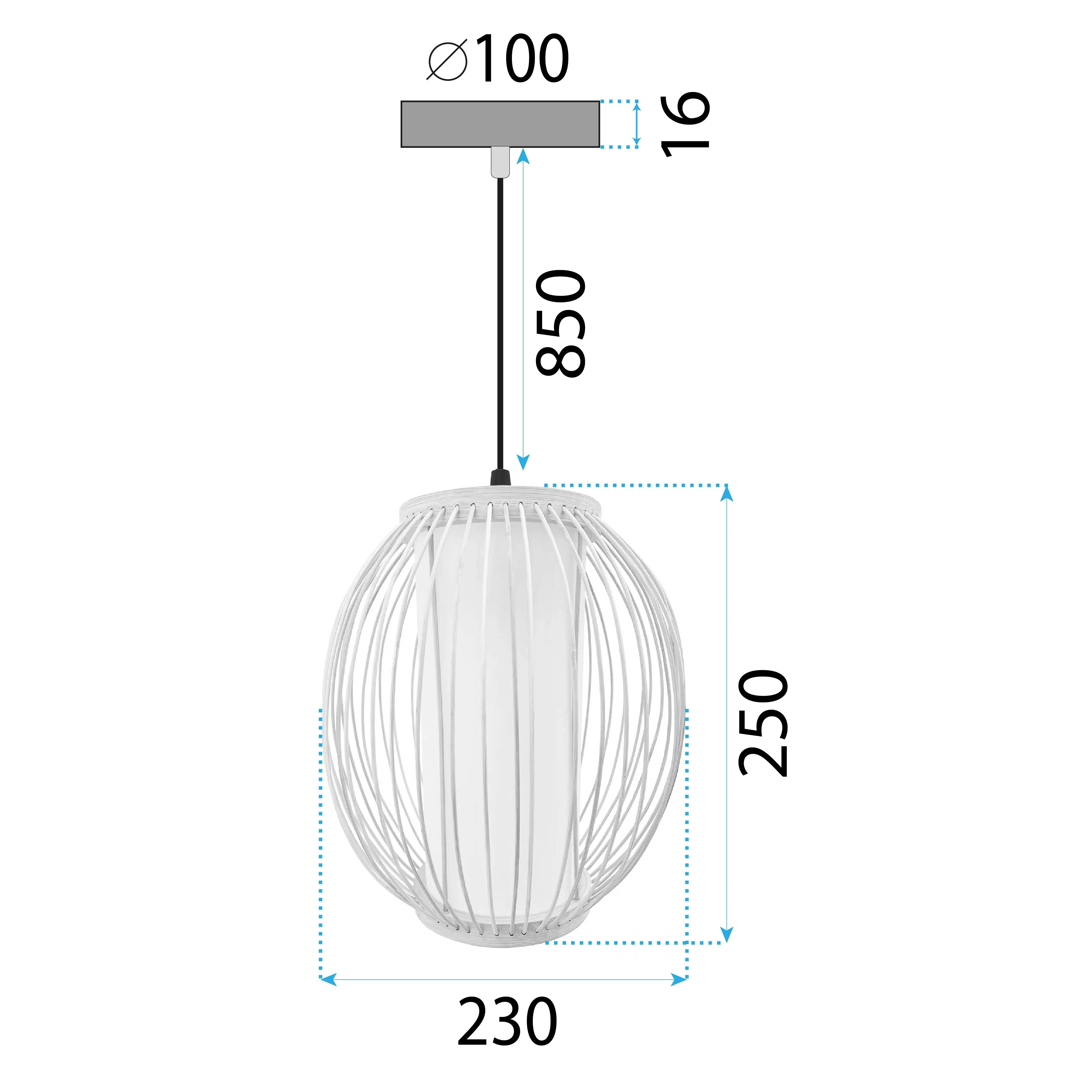 LAMPA WISZĄCA BAMBUSOWA APP1634-1CP 8