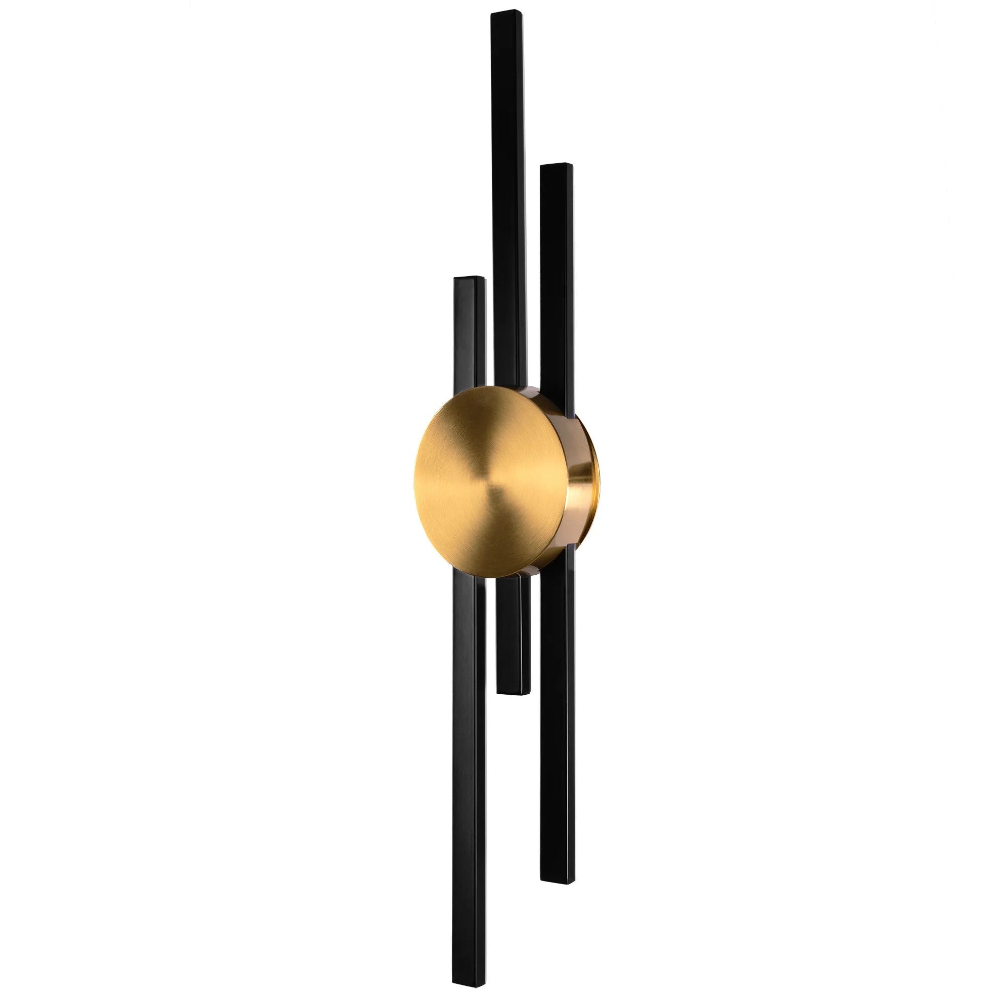 LAMPA ŚCIENNA KINKIET LED APP1437-W CZARNA/ZŁOTA 8