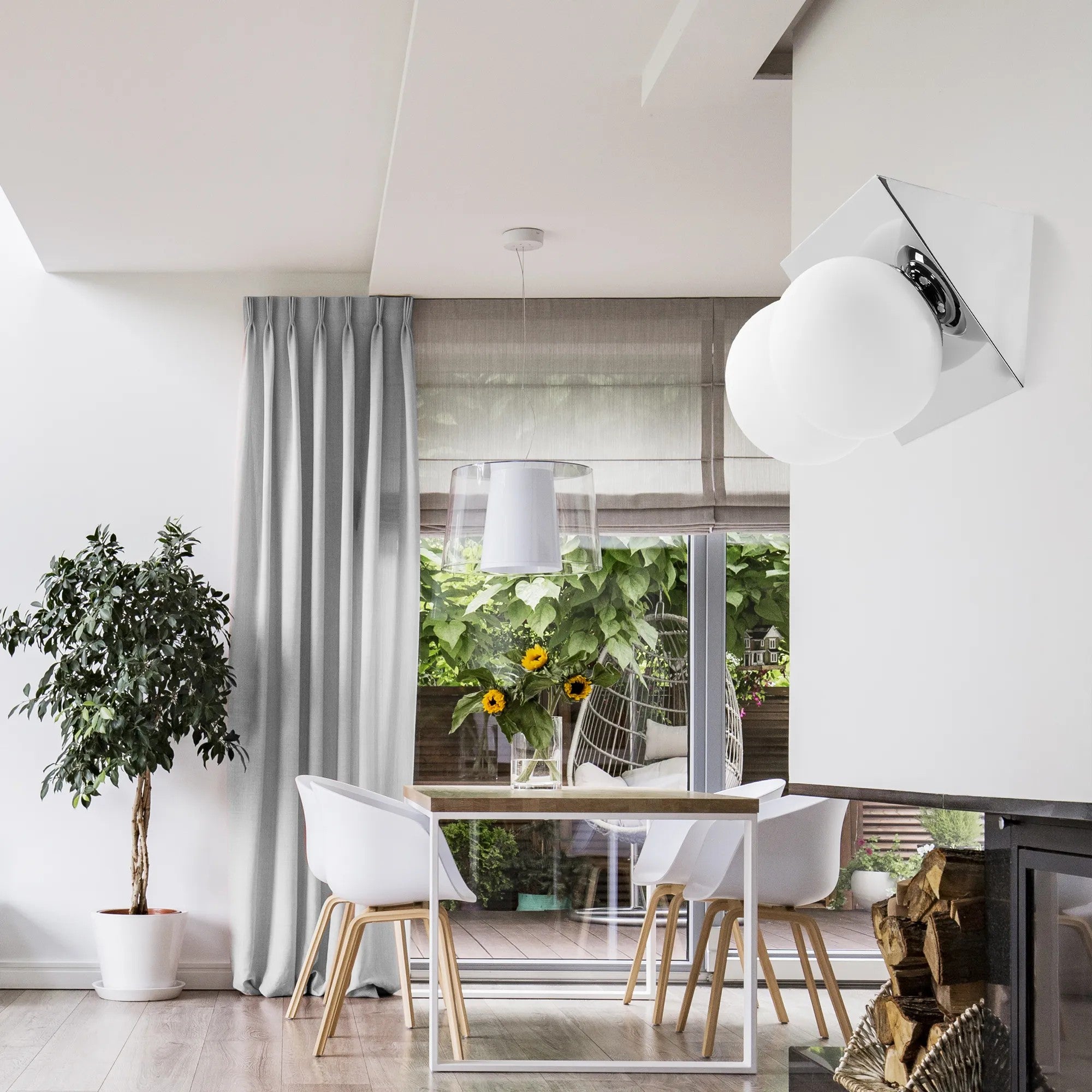 LAMPA ŚCIENNA KINKIET APP1228-2W Chrom 8