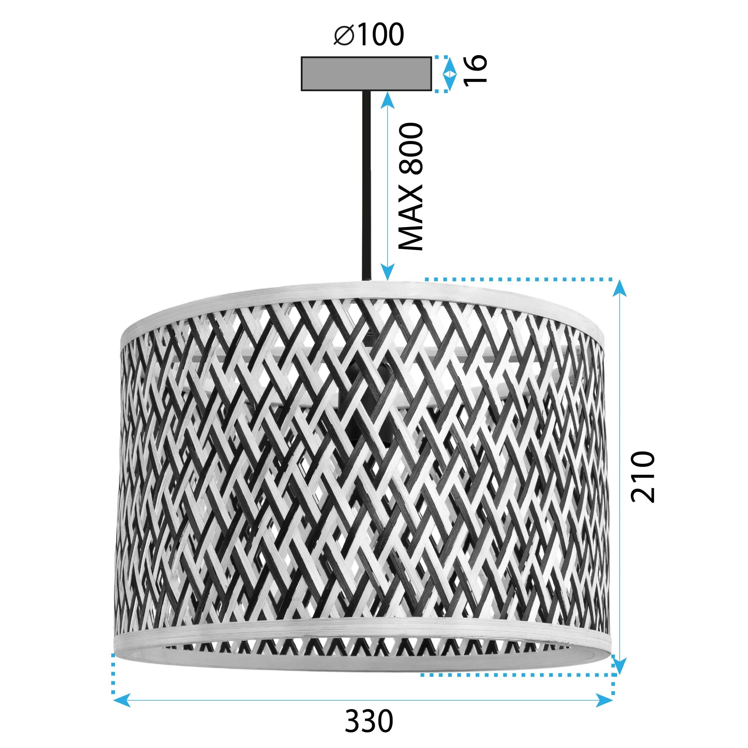 LAMPA SUFITOWA WISZĄCA BOHO APP1543-1CP 8