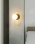 LAMPA ŚCIENNA KINKIET APP1756-1W BRUSH GOLD WHITE 8