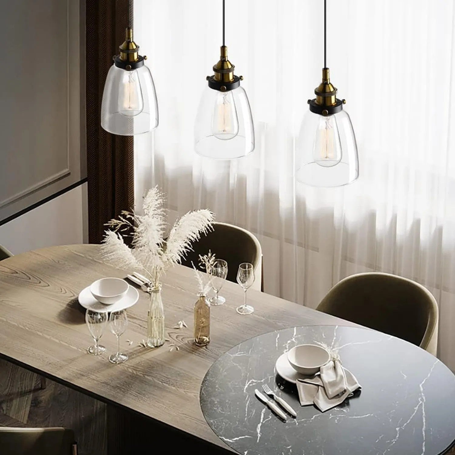 Lampa Sufitowa Wisząca Szklana Verto D APP048-1CP 8