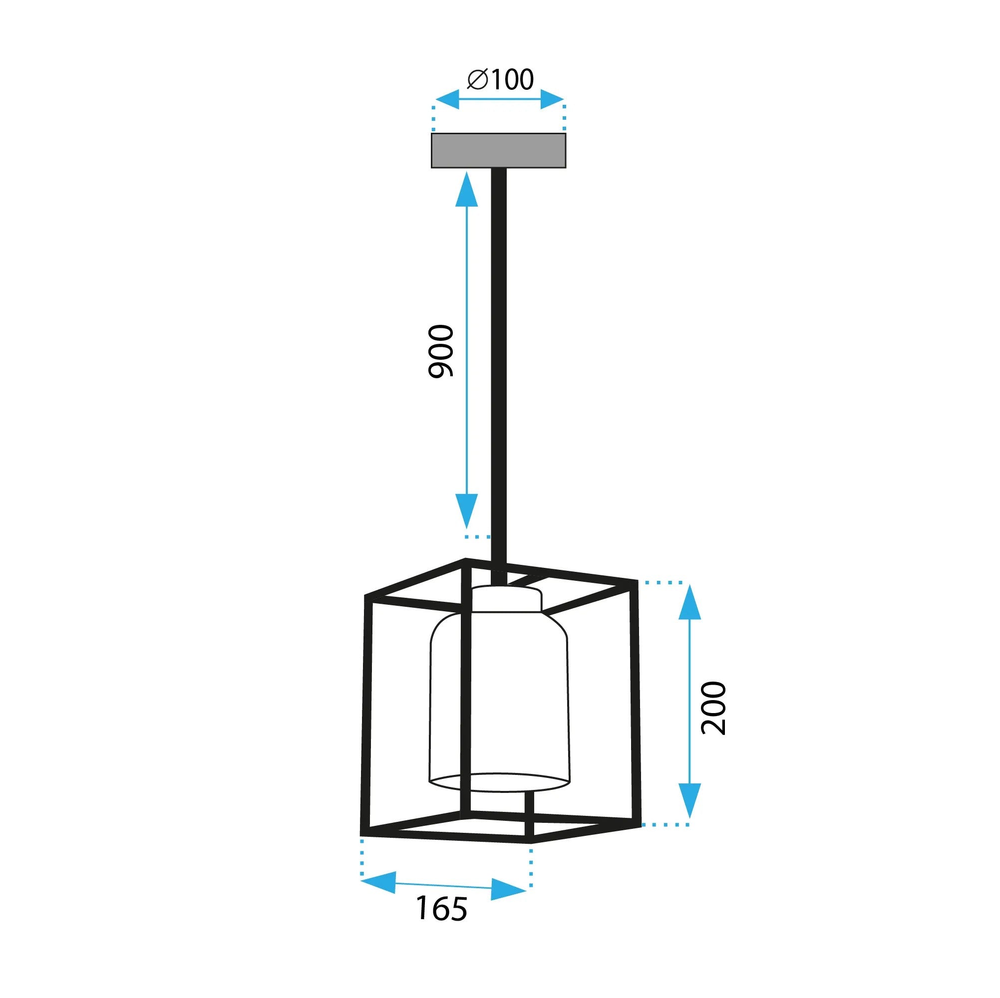 LAMPA SUFITOWA WISZĄCA APP1265-CP 8