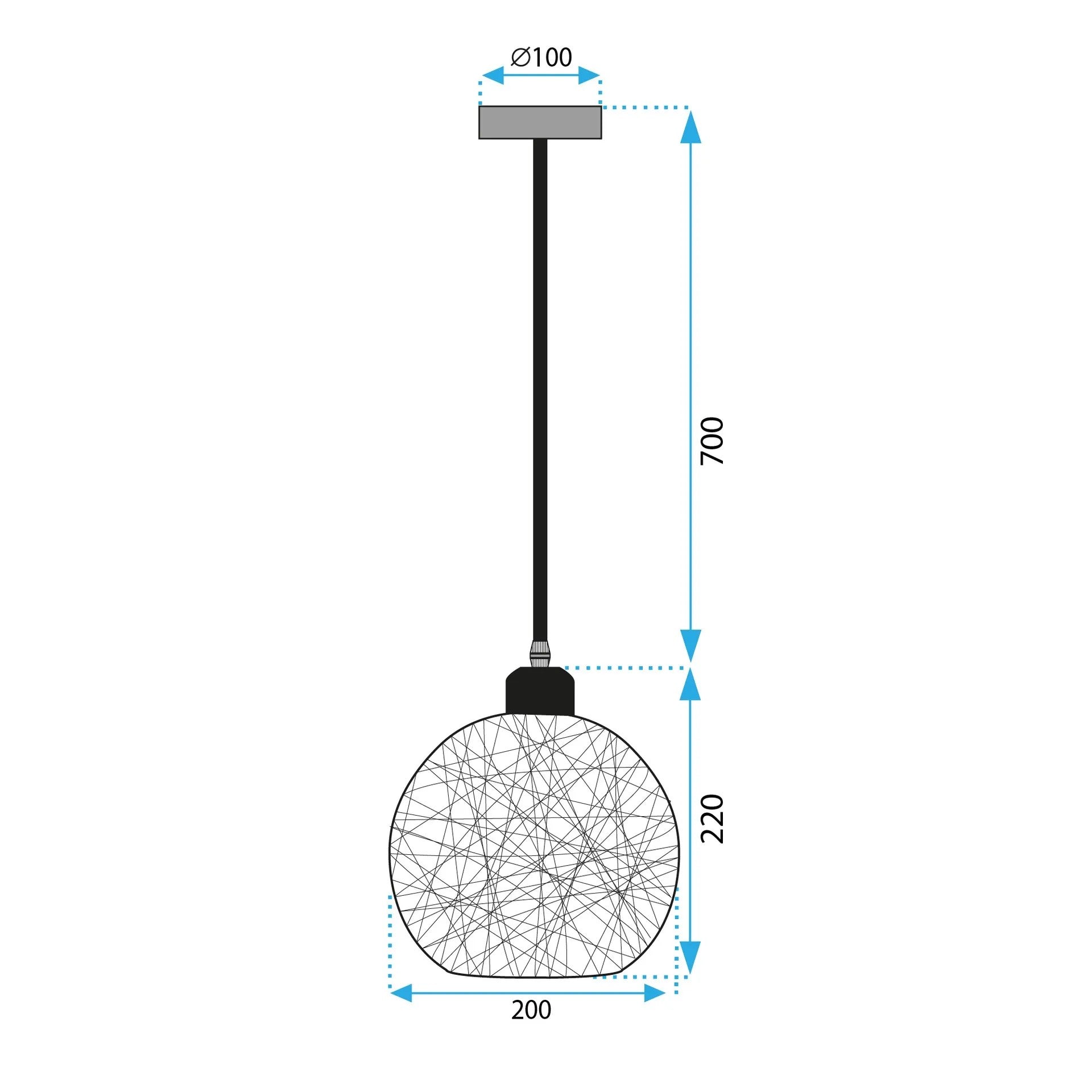 Lampa Wisząca Boho APP1320-1CP 8