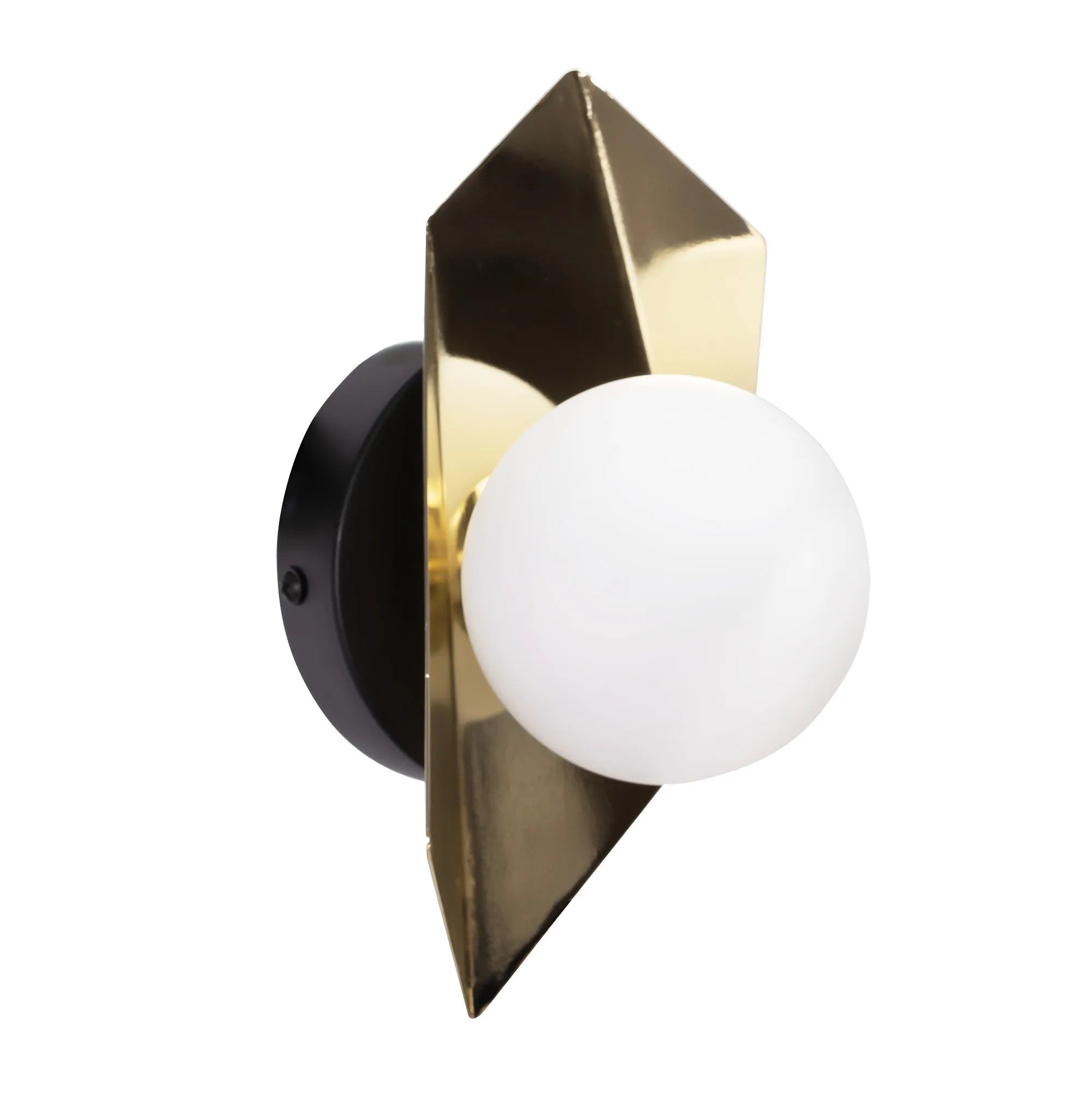LAMPA ŚCIENNA KINKIET APP1411-W CZARNO/ZŁOTA 8