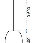 Lampa Wisząca Szklana APP564-1CP CHROM 8