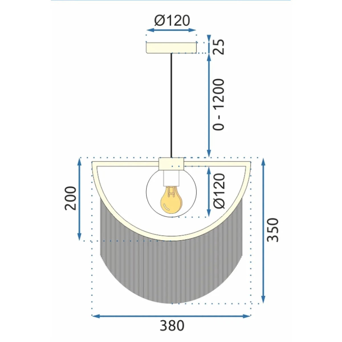 LAMPA SUFITOWA WISZĄCA APP968 Złota 8