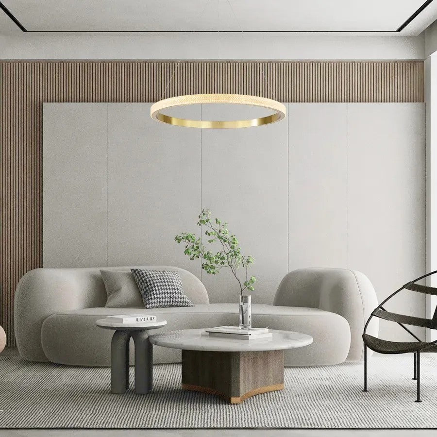 LAMPA SUFITOWA WISZĄCA LED APP1510-CP GOLD 8