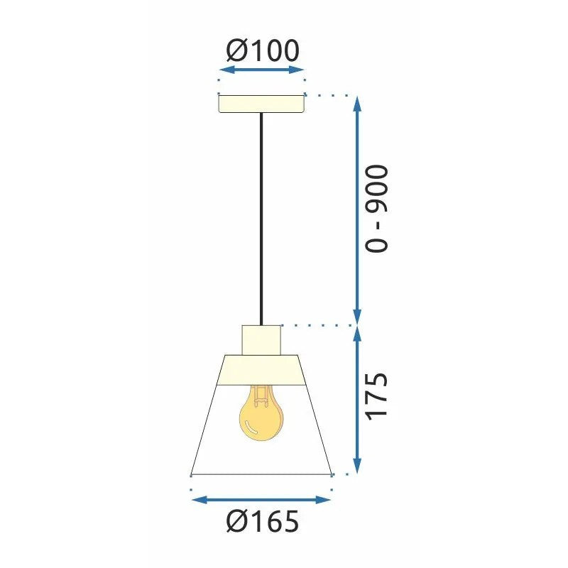 Lampa Wisząca APP895-1CP Złota 8