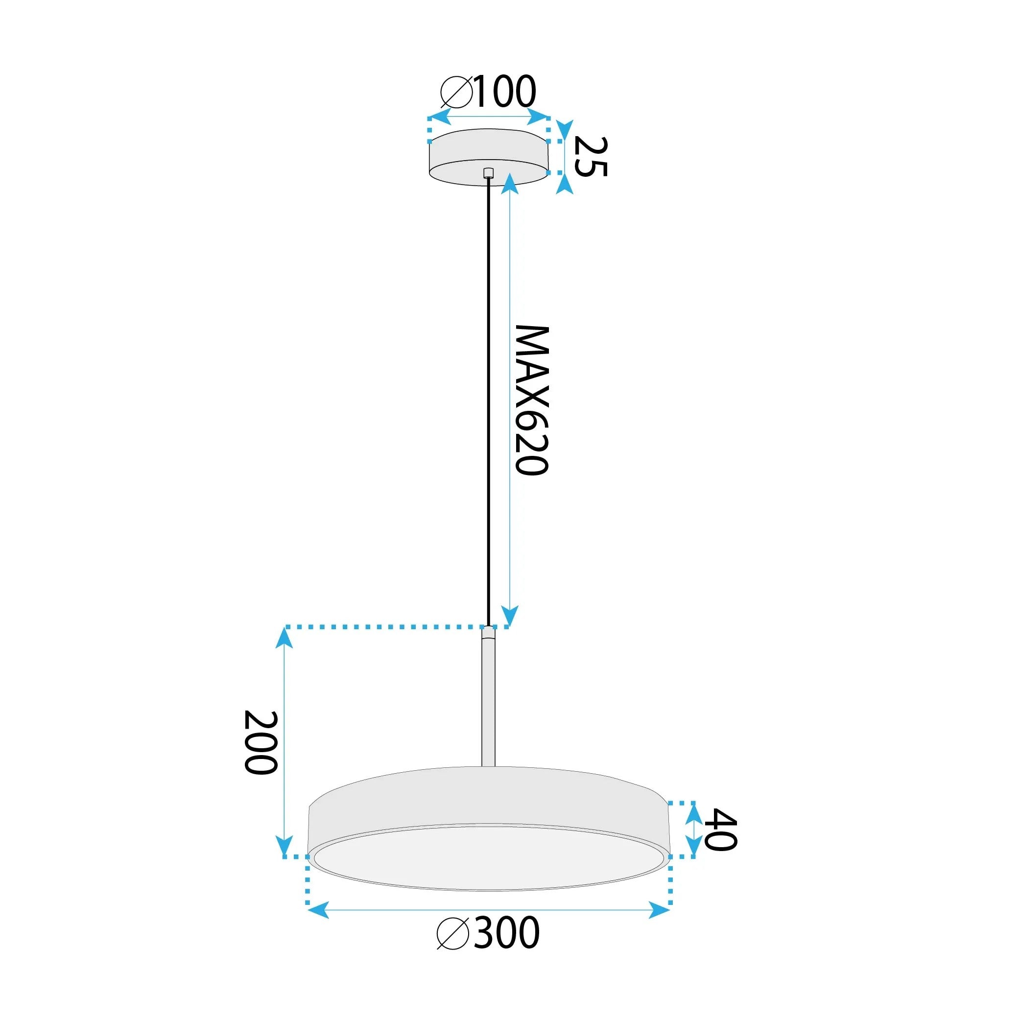 LAMPA SUFITOWA WISZĄCA LED APP1687-1CP 30CM ZŁOTA SZCZOTKOWANA 8