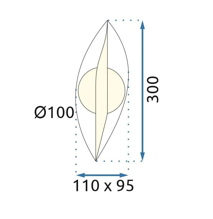 Kinkiet LED G031-W Złoty 8