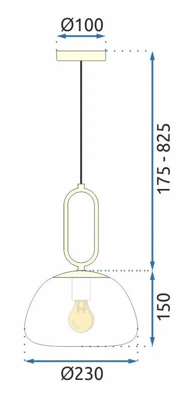 Lampa Wisząca LOFT APP1073-1CP 8