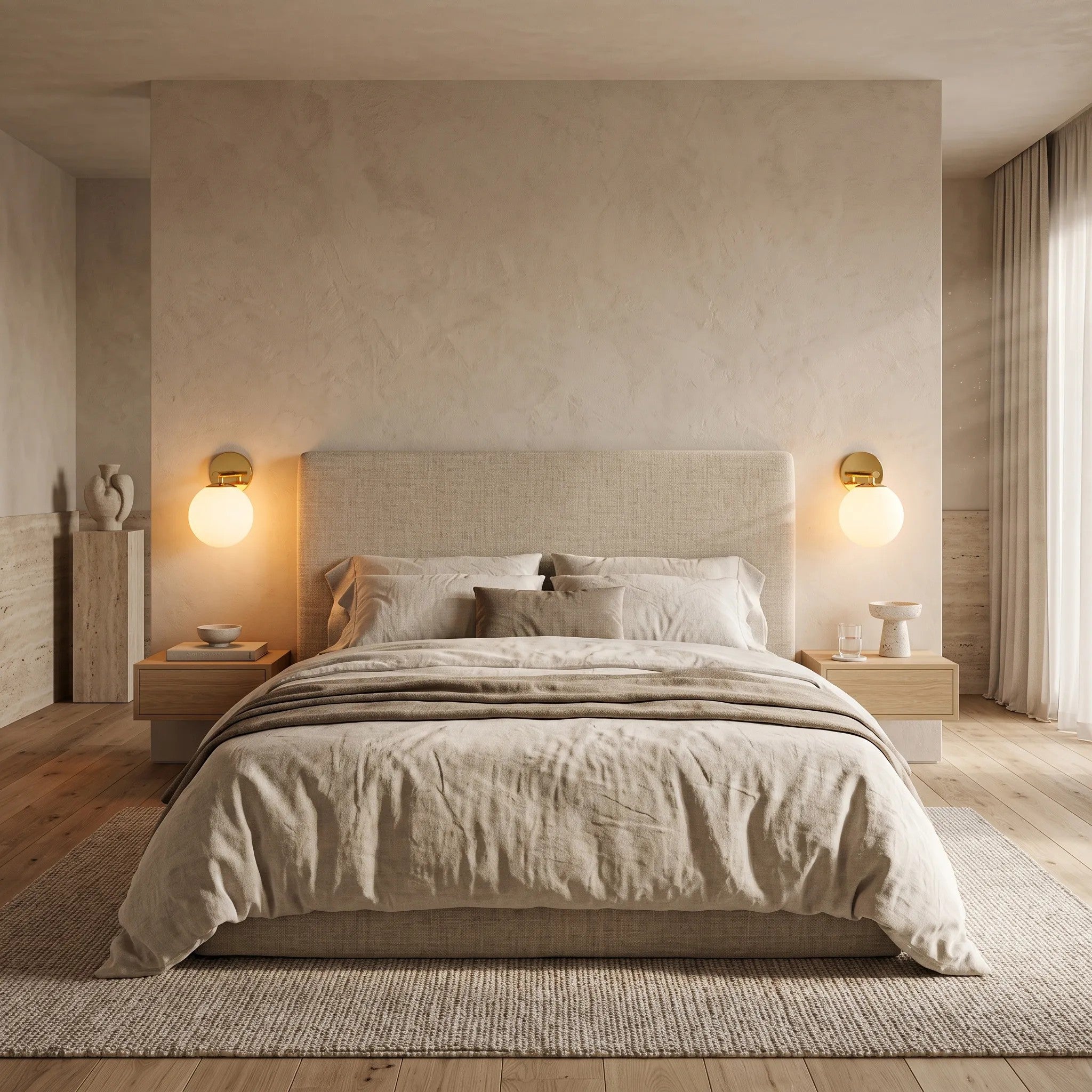 Lampa Ścienna Kinkiet Szklana Kula APP684-1W Złota 8