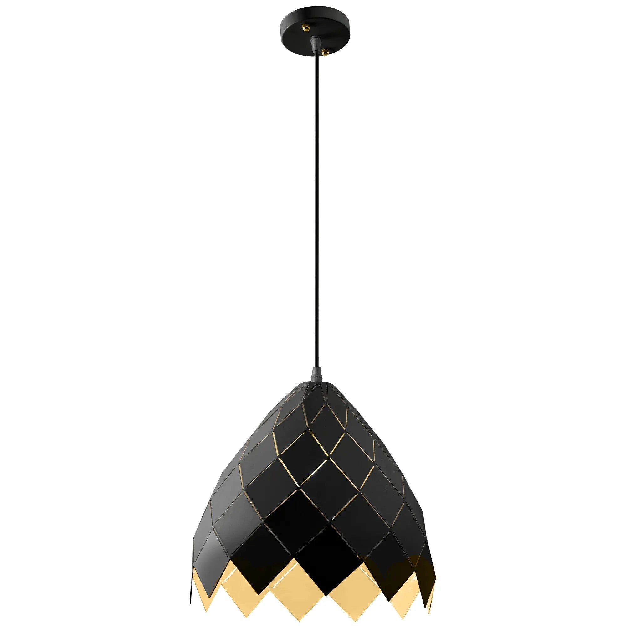 Lampa Sufitowa Wisząca Metalowa APP338-1CP Czarna 8