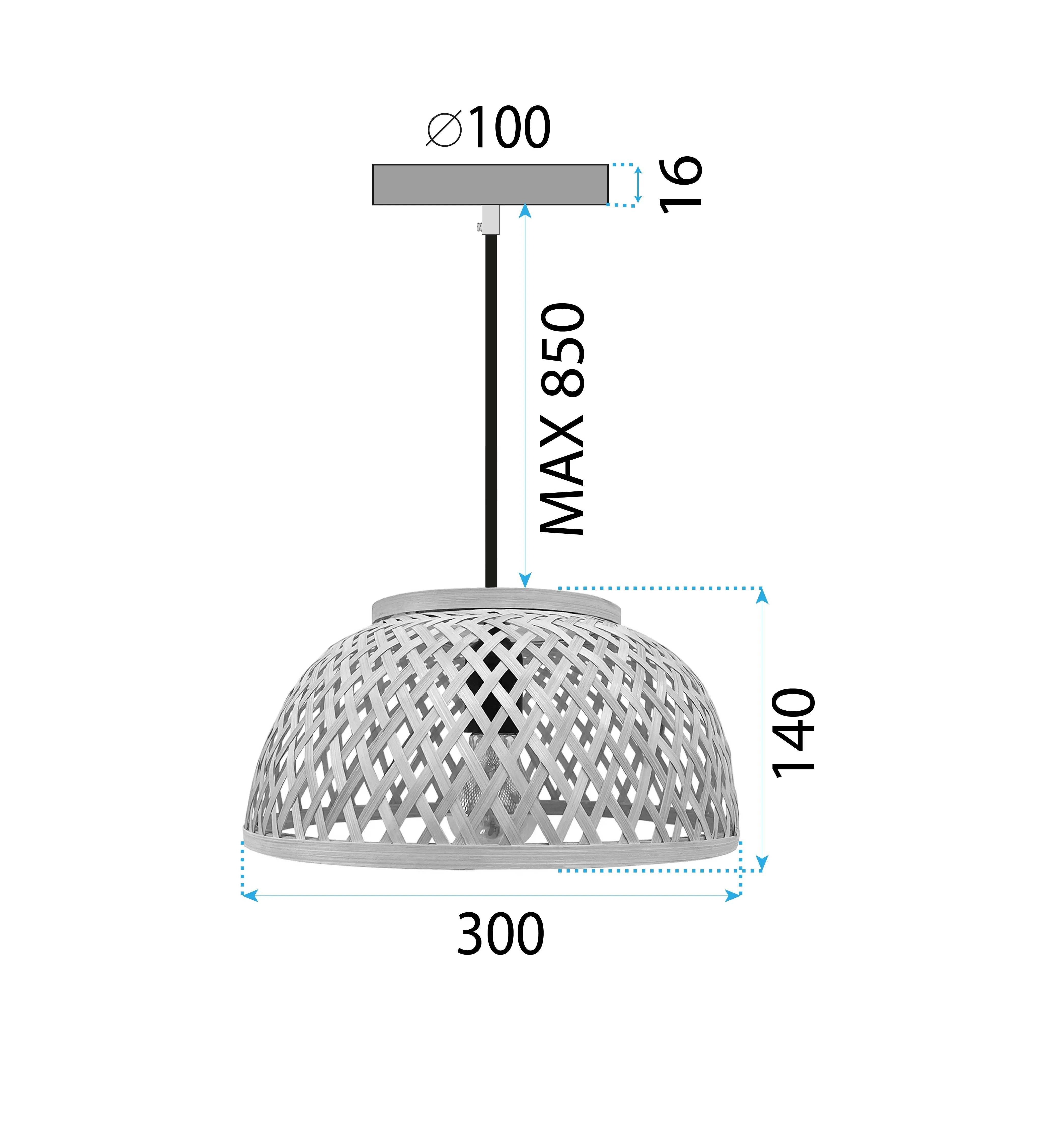 LAMPA WISZĄCA BAMBUSOWA APP1628-1CP 8