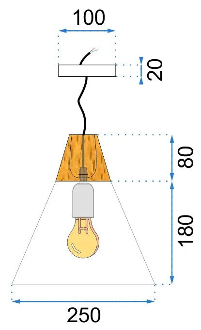 Lampa Sufitowa Wisząca Scandi A Czarna 8