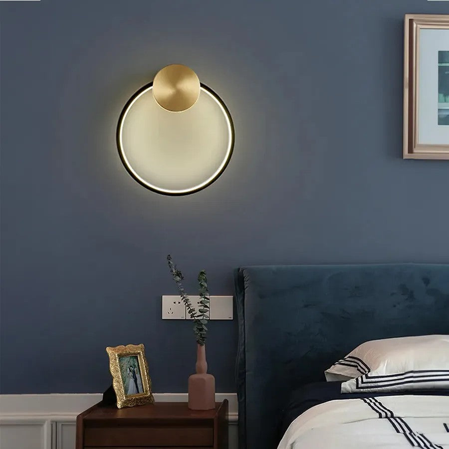 LAMPA ŚCIENNA KINKIET LED APP1385-CW OLD GOLD 30cm 8