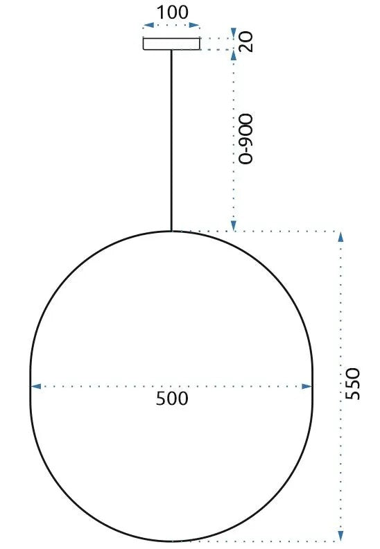 Lampa Sufitowa Wisząca APP967-1CP Czarna 8