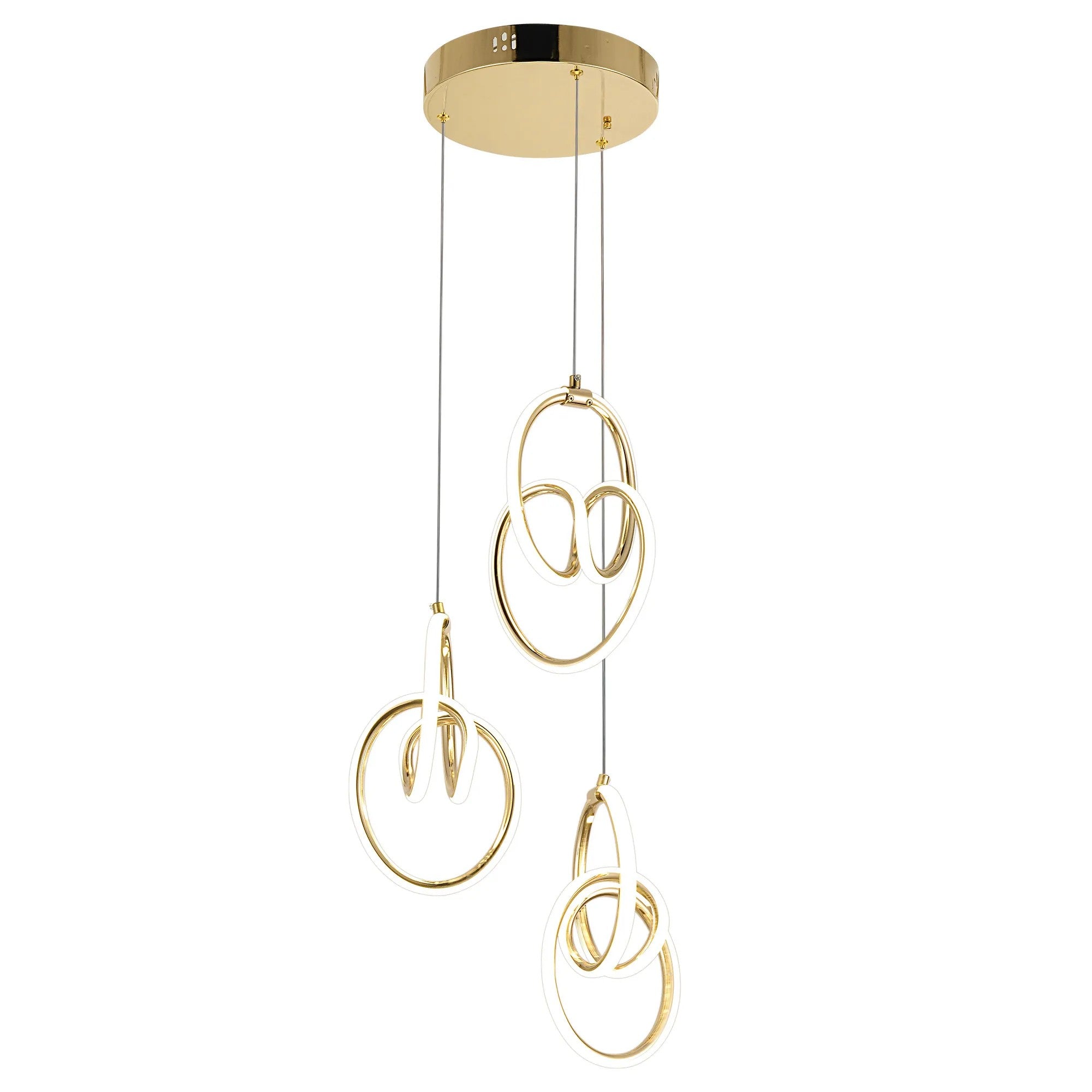 LAMPA WISZĄCA LED G082-3CPR Złota 8