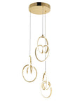 LAMPA WISZĄCA LED G082-3CPR Złota 8