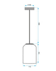 Lampa Wisząca APP1169-1CP 8