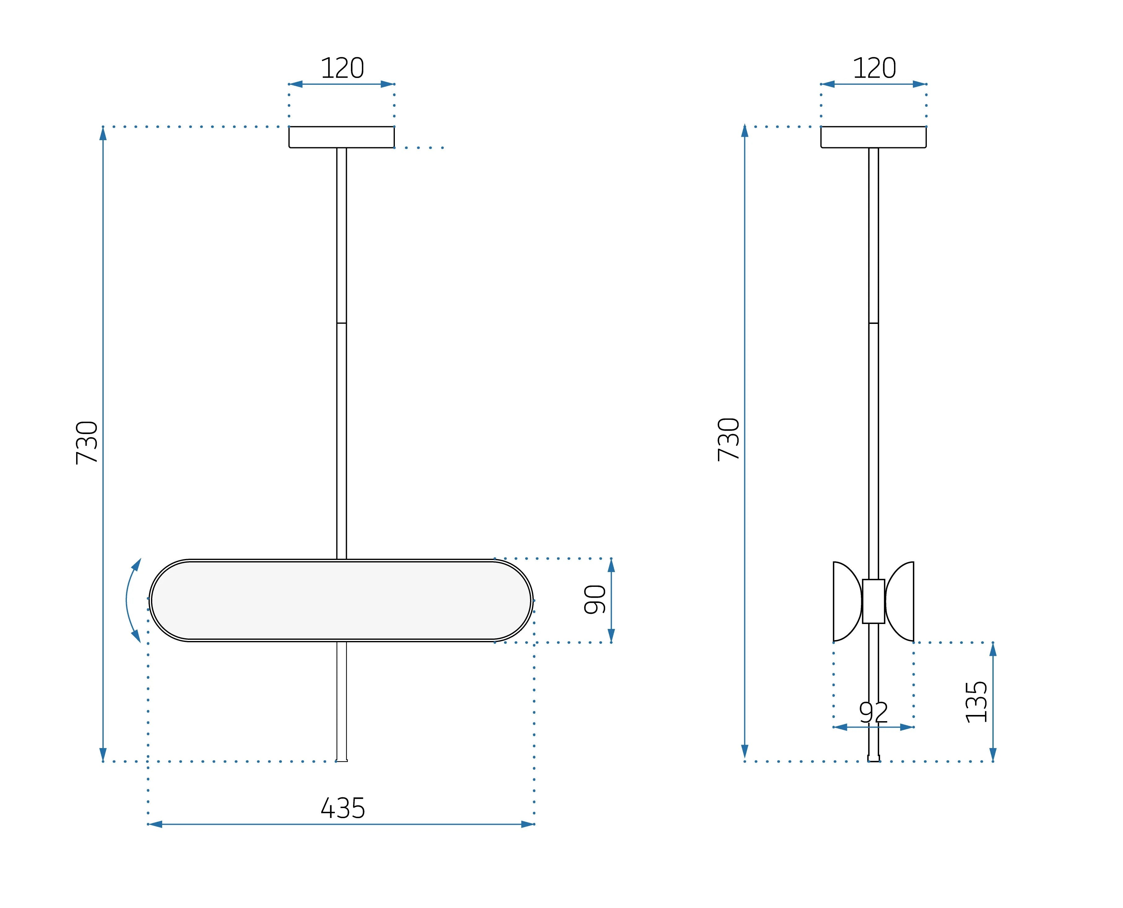 Lampa Sufitowa Wisząca LED APP832-CP Złota 8