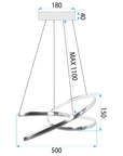 LAMPA WISZĄCA LED G005-CP ZŁOTA 8