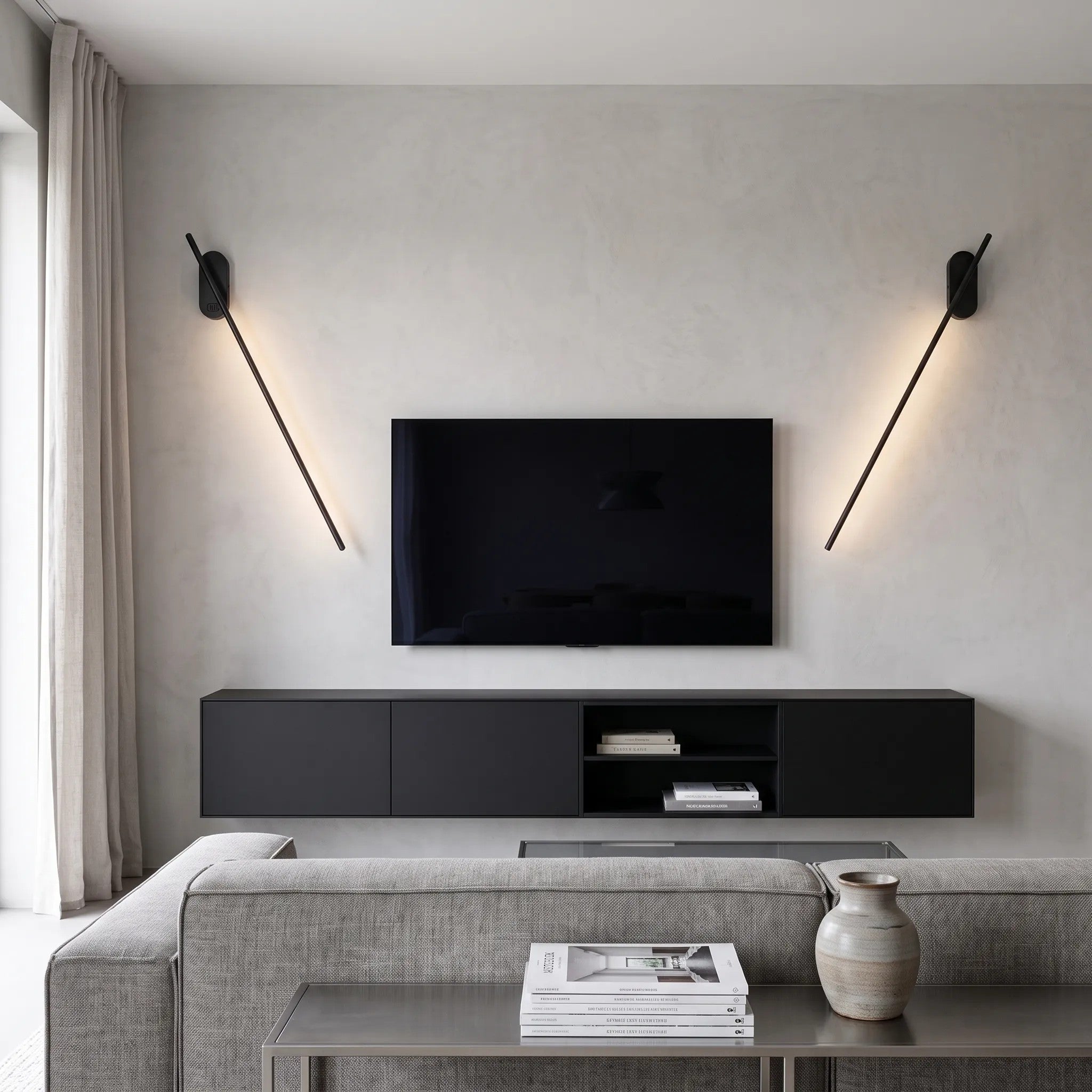 LAMPA KINKIET DO SALONU LED NEUTRALNY 12W 92CM APP584-1W 8
