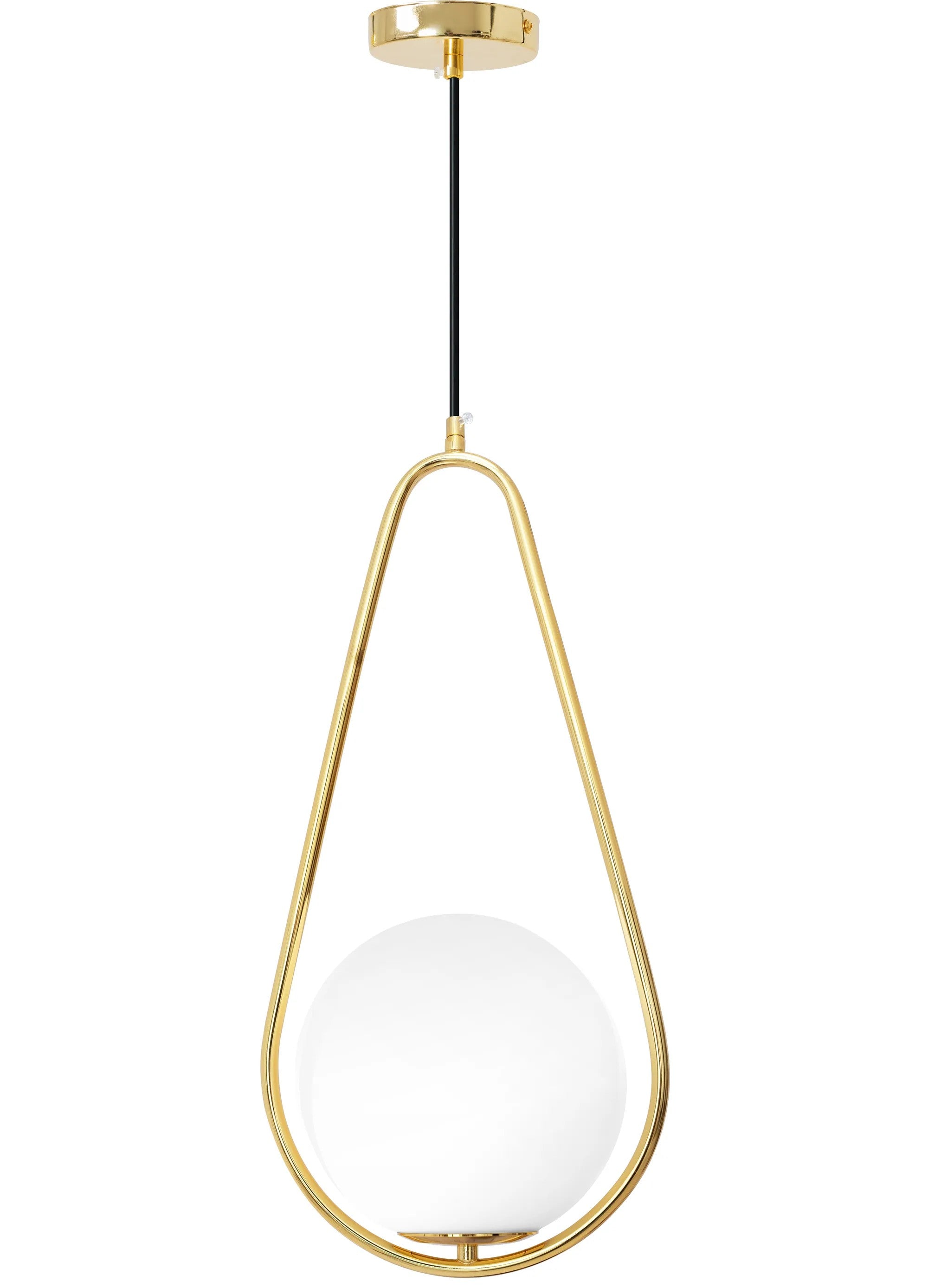 Lampa Sufitowa Wisząca Szklana Kula APP472-1CP Biała 8