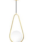 Lampa Sufitowa Wisząca Szklana Kula APP472-1CP Biała 8