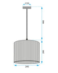 Lampa Wisząca Boho 25cm APP1323-1CP 8