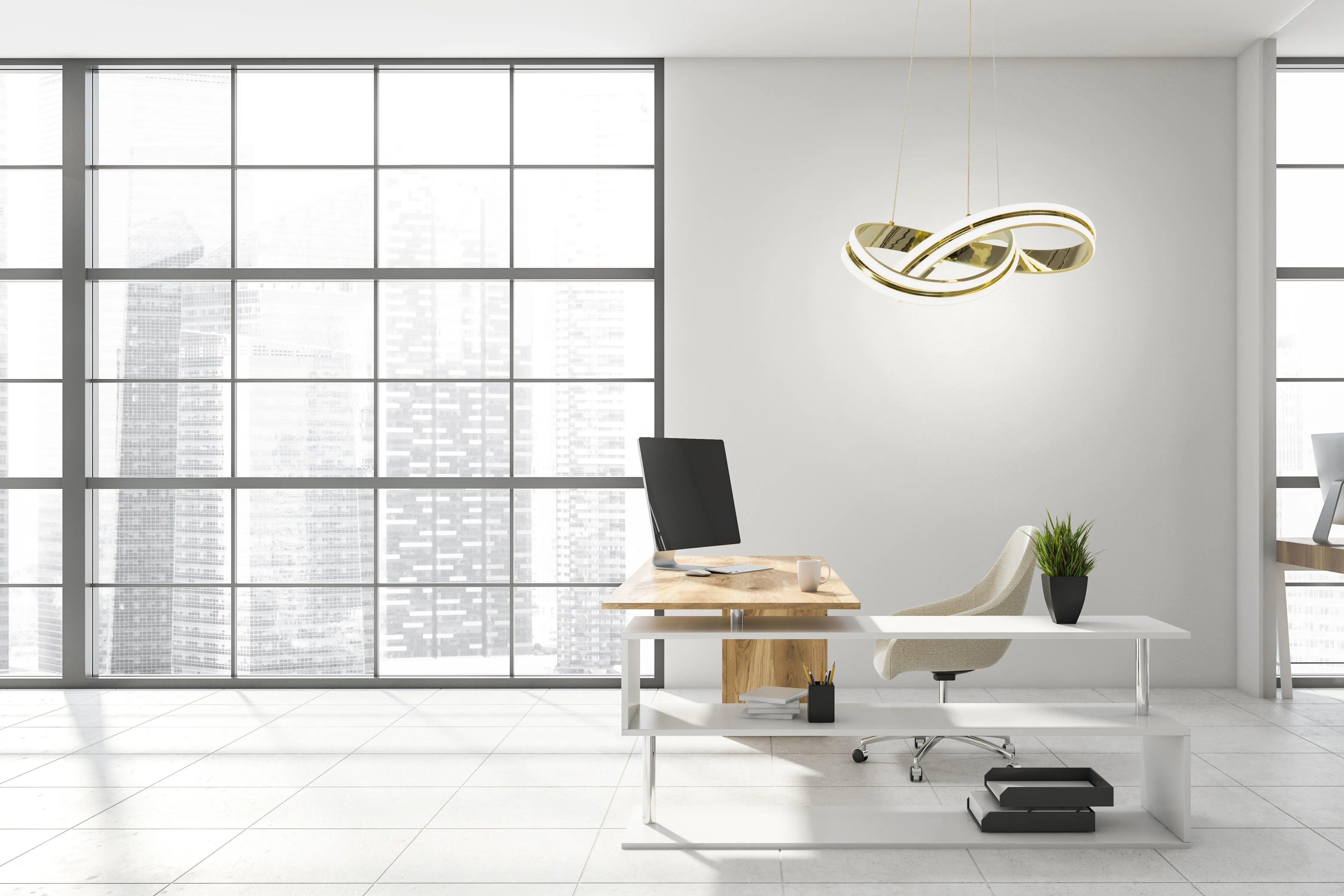 Lampa Sufitowa Nowoczesna LED + PILOT APP818-CP Złota 8