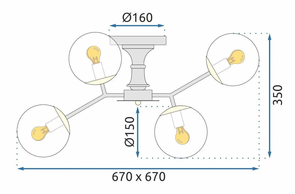 Lampa Wisząca APP1134-6C 8