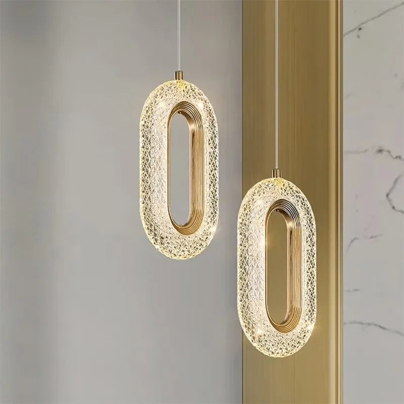 LAMPA WISZĄCA KRYSZTAŁOWA LED G113-1CP Złota 8