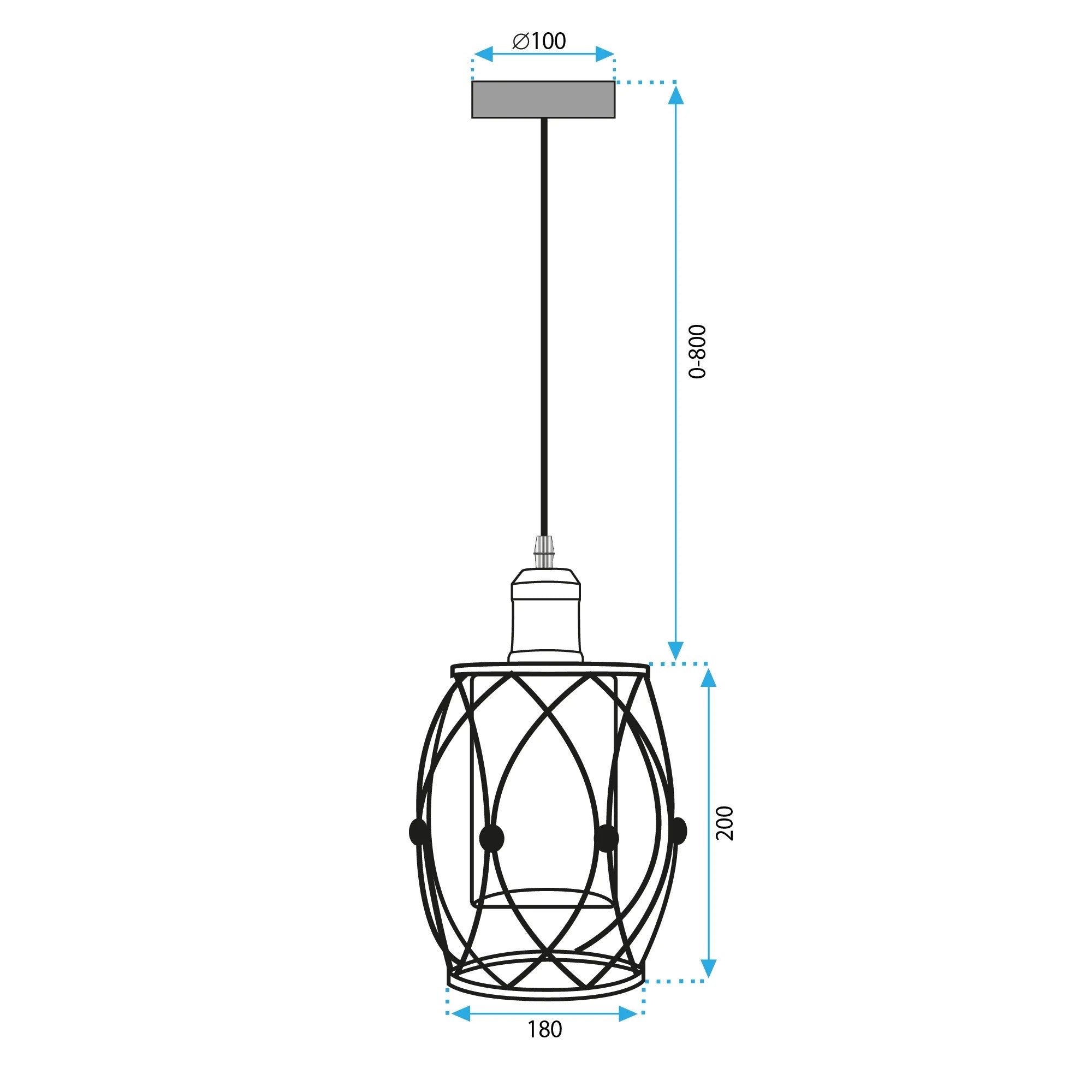 Lampa Wisząca APP1128-1CP 8