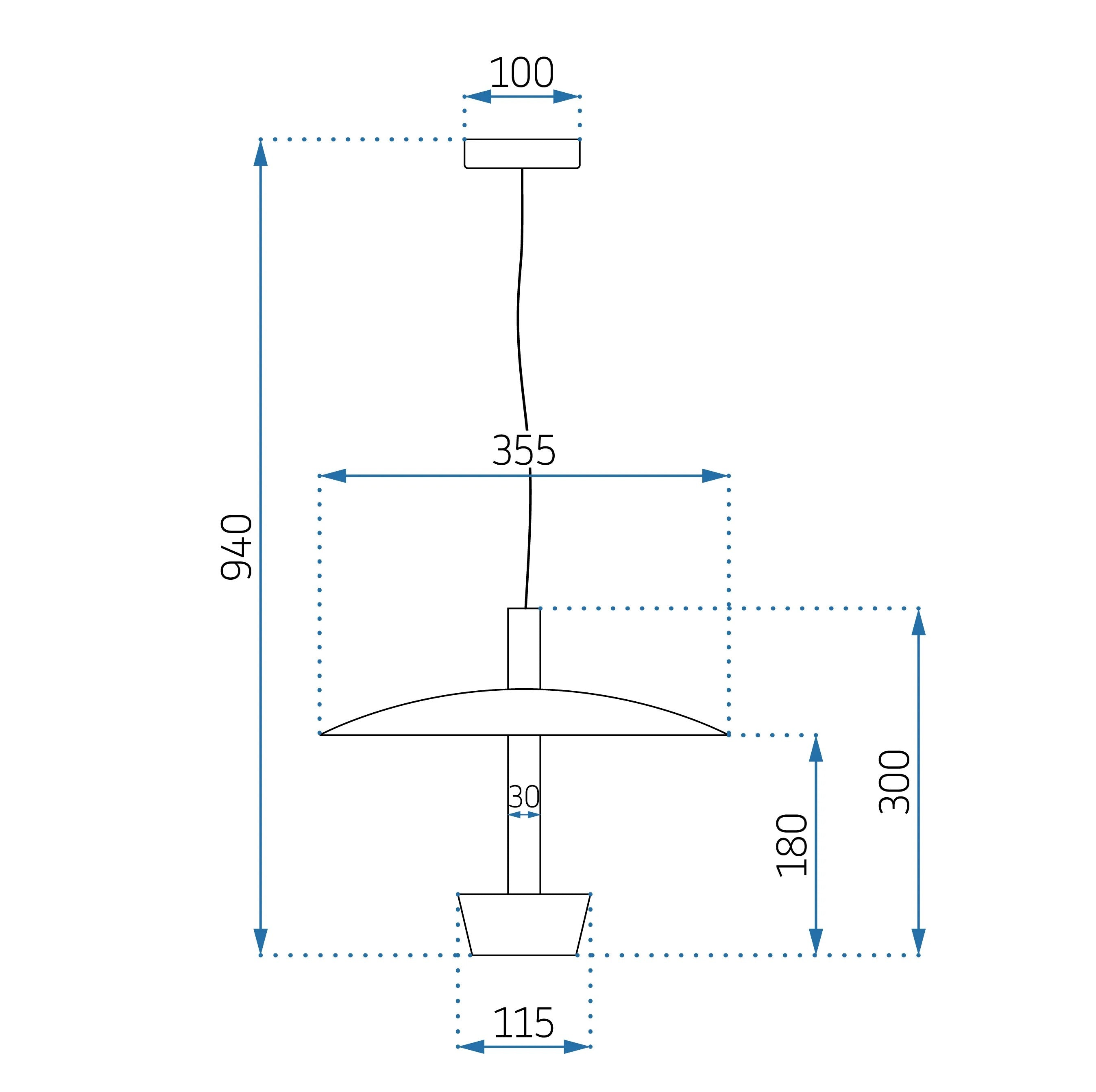 Lampa Wisząca APP914-1CP 8