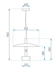 Lampa Wisząca APP914-1CP 8