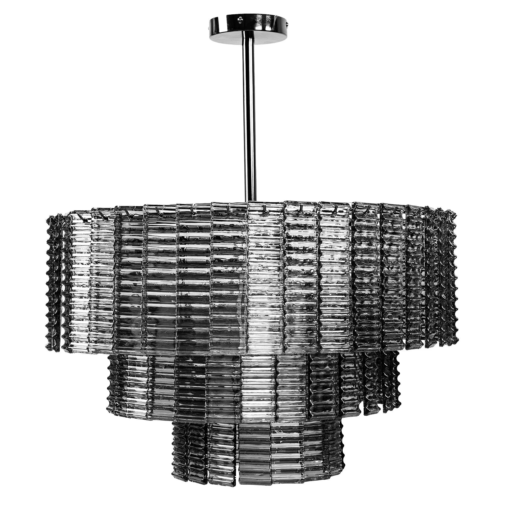 LAMPA SUFITOWA WISZĄCA APP1678-8CP SZARA 8