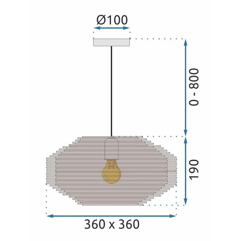 LAMPA SUFITOWA WISZĄCA BOHO NATURAL APP884-1CP 8