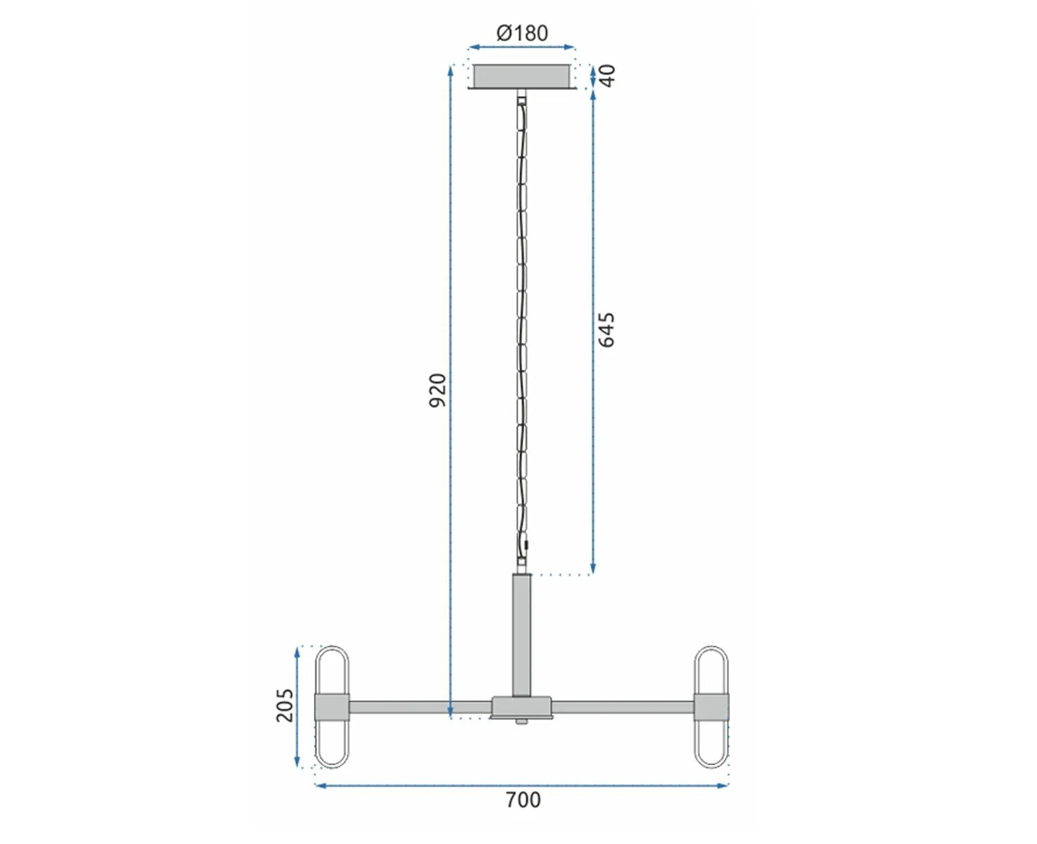 Lampa Sufitowa Wisząca LED MODERN APP770-6C 8