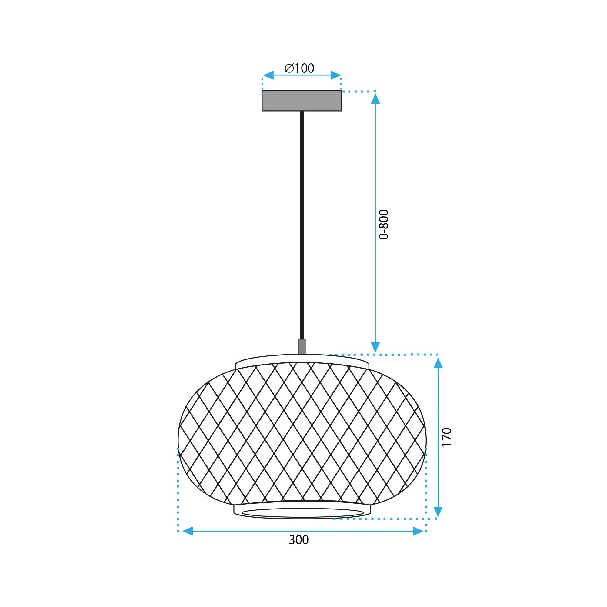 Lampa Wisząca Boho APP1247-1CP 8