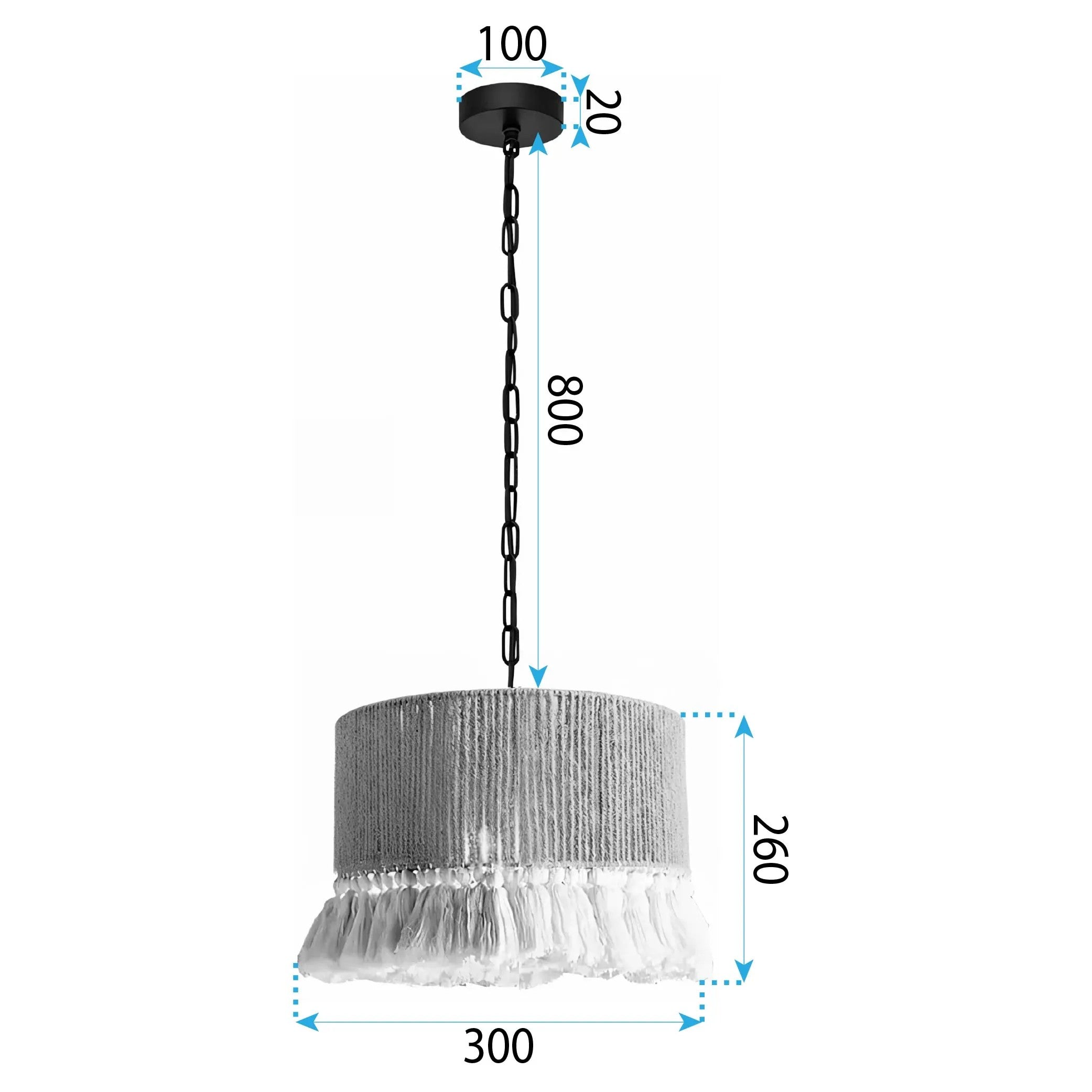 LAMPA SUFITOWA WISZĄCA APP1736-1CP 30 Cm 8