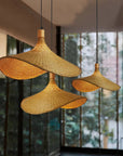 LAMPA WISZĄCA BAMBUSOWA APP1642-1CP 30cm 8
