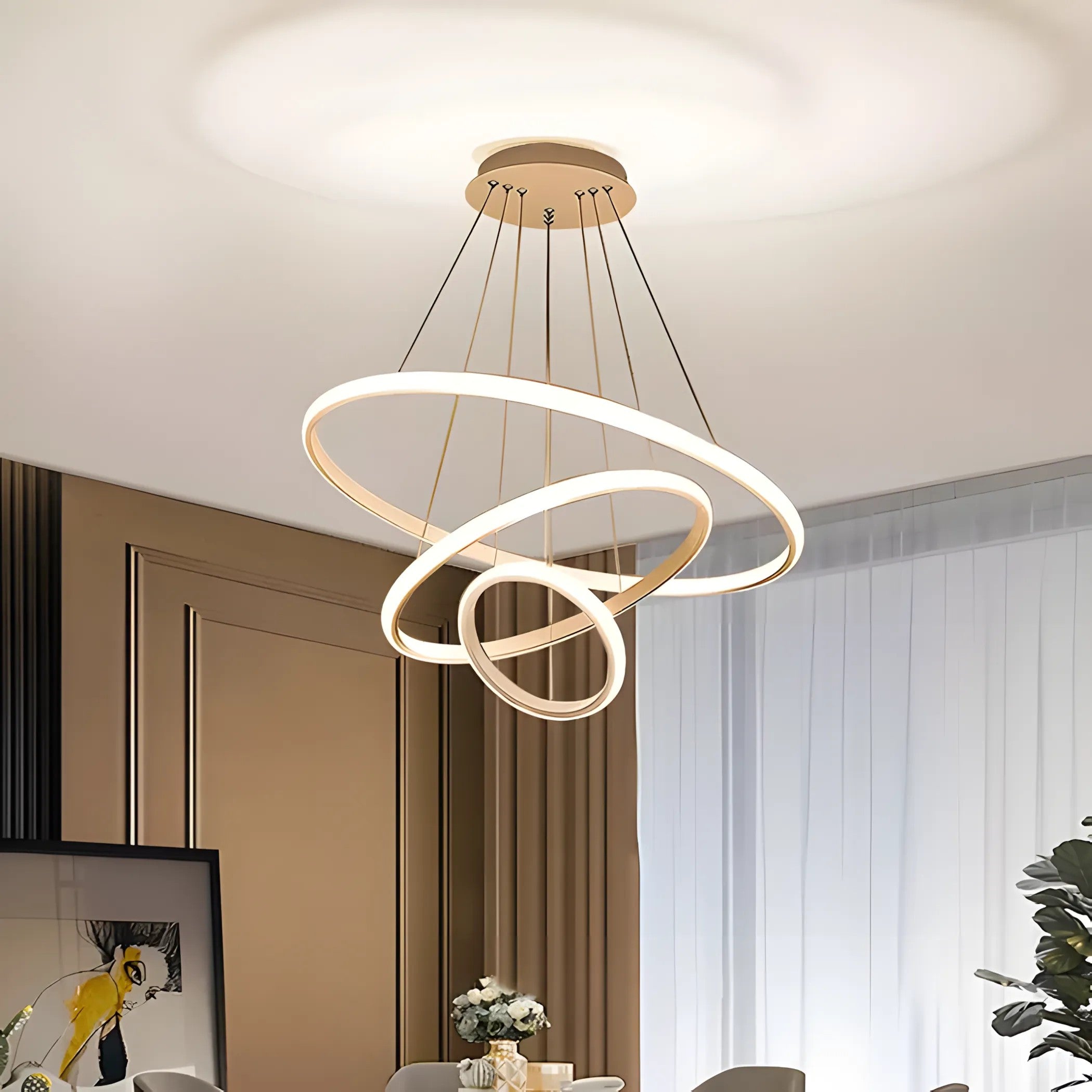 Lampa Wisząca LHJ010-CP4 BRUSH GOLD 8