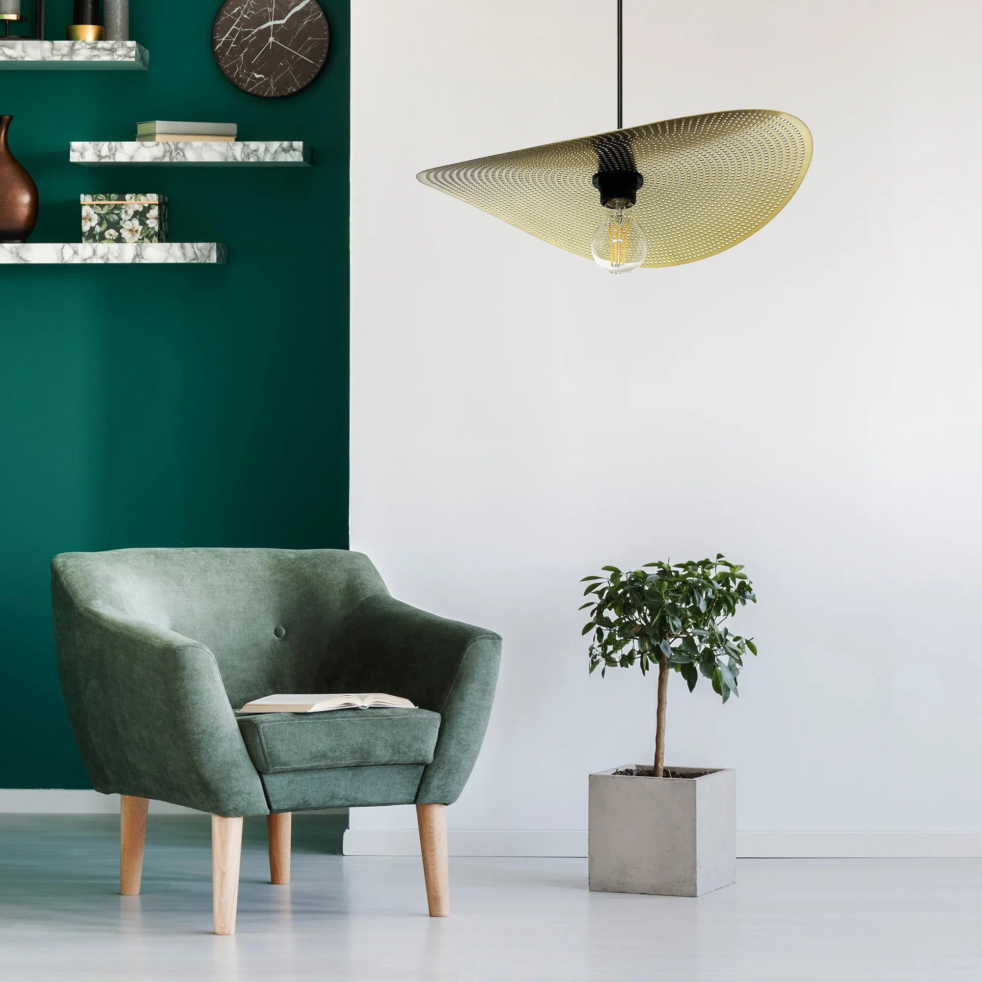 LAMPA SUFITOWA WISZĄCA APP1469-1CP Czarno/złota 8