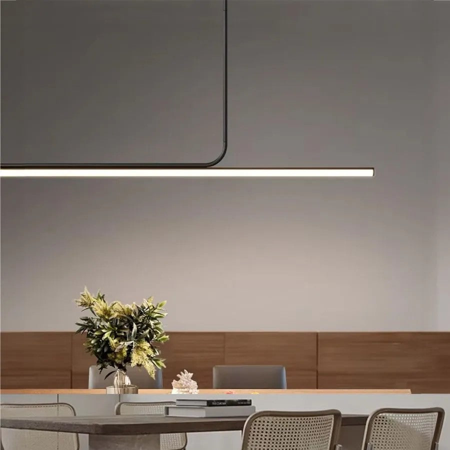 LAMPA SUFITOWA WISZĄCA LED APP1659-CP Black 120cm 8