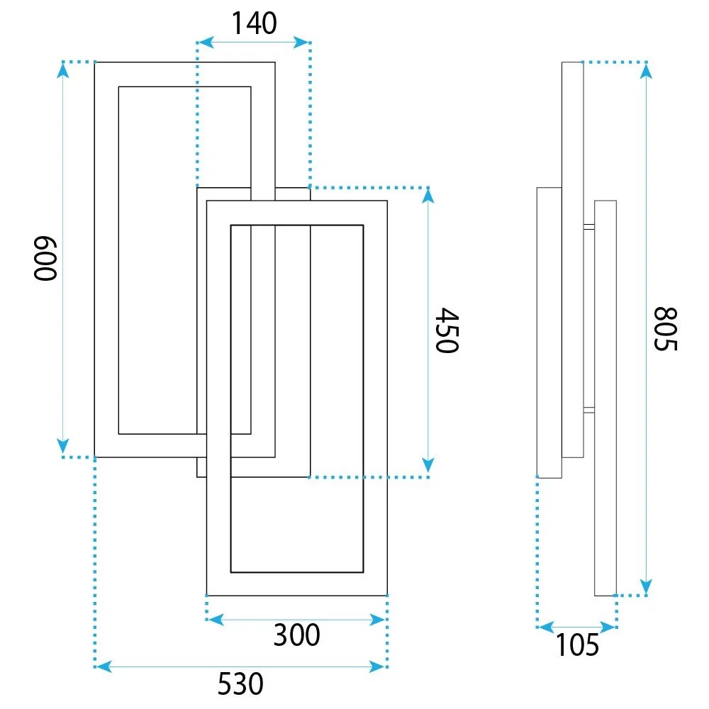 LAMPA SUFITOWA LED SWE059-C PLAFON CZARNA 8